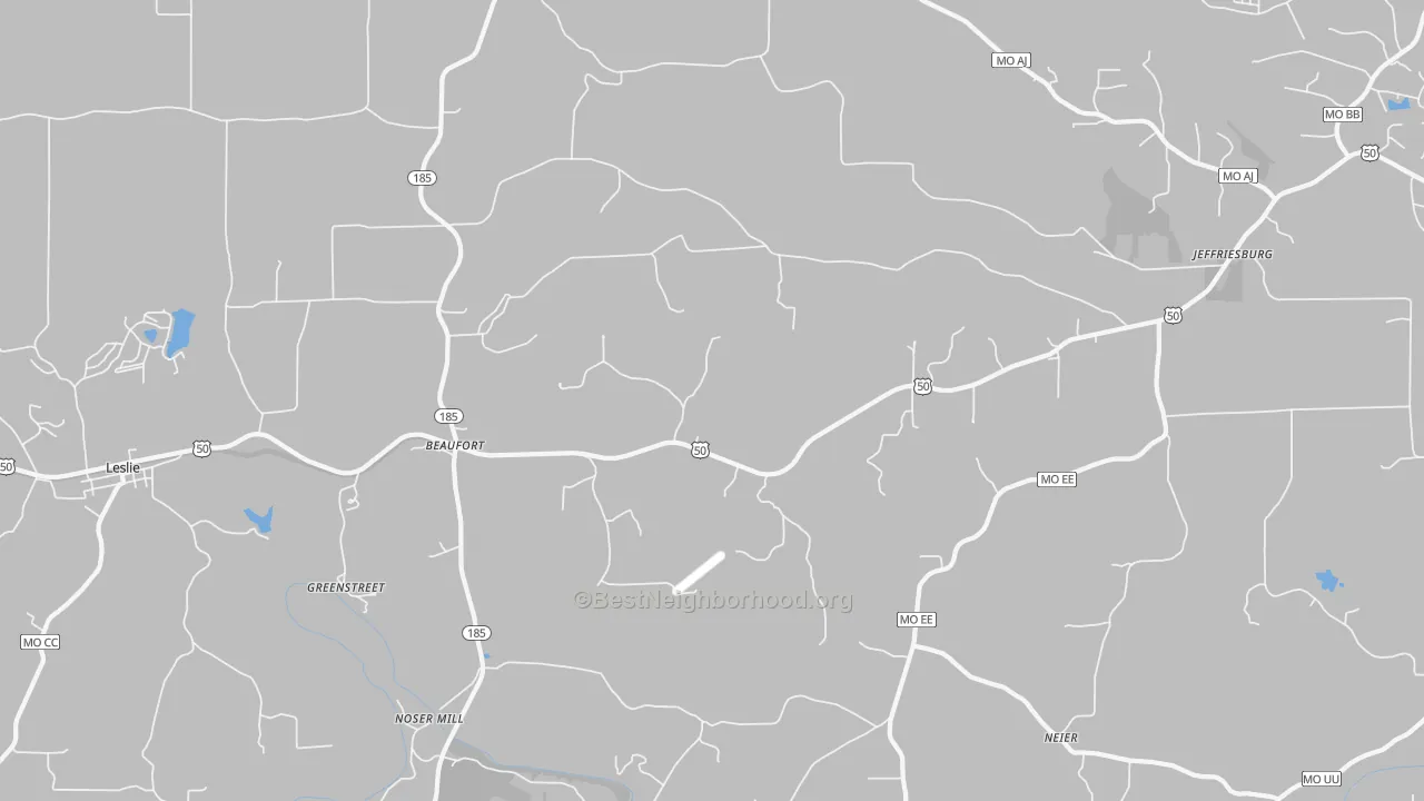 Transit Grade map of Beaufort, MO