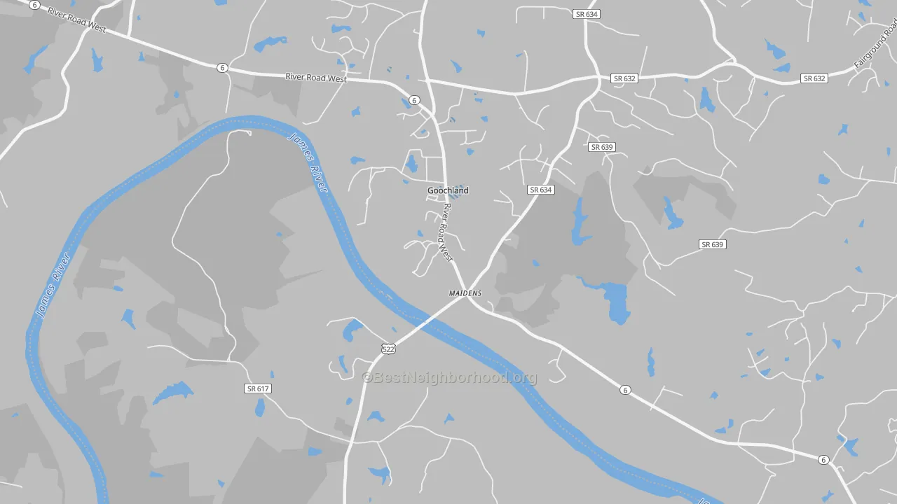 Transit Grade map of Beaumont, VA