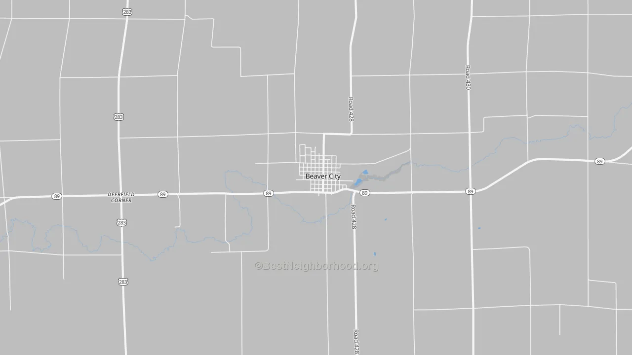 Transit Grade map of Beaver City, NE
