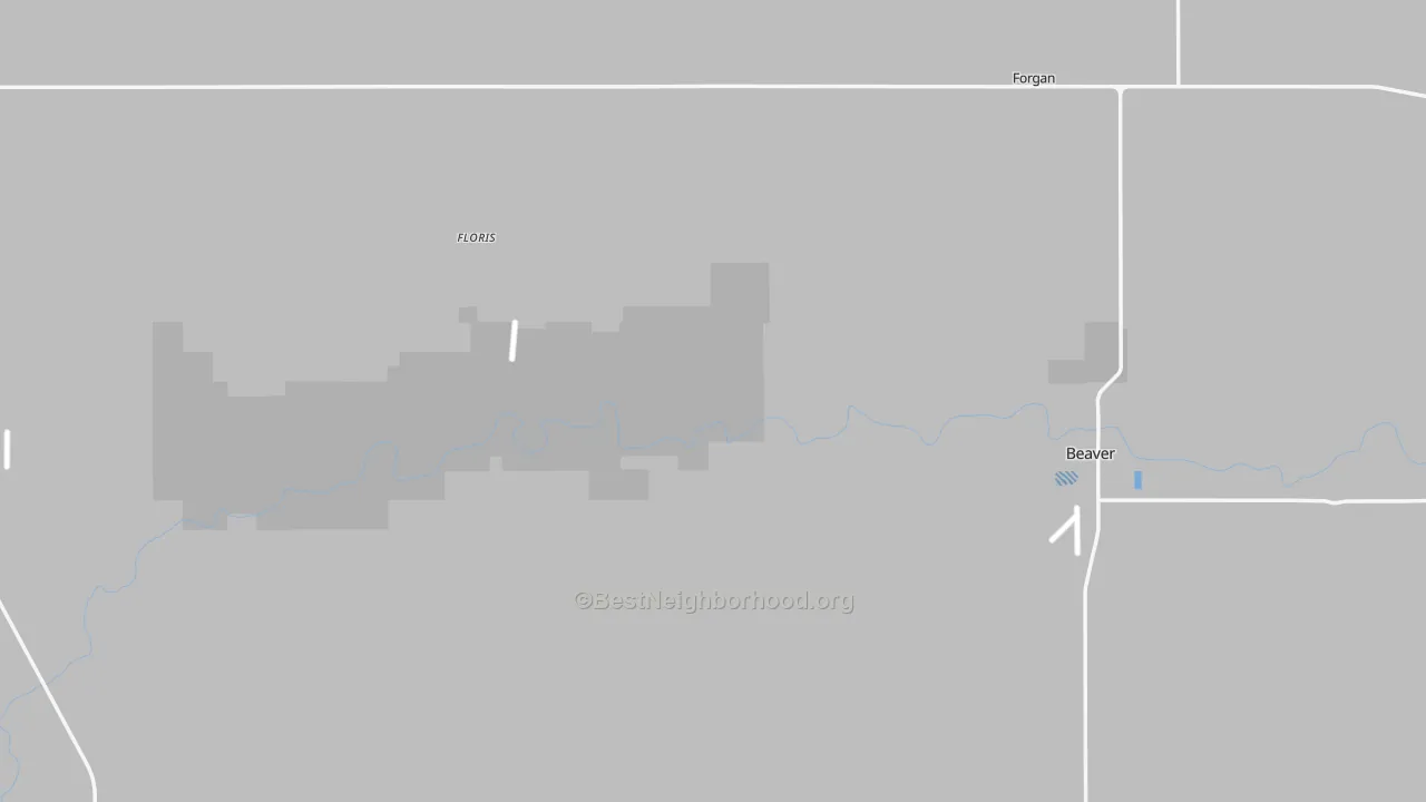 Transit Grade map of Beaver County, OK