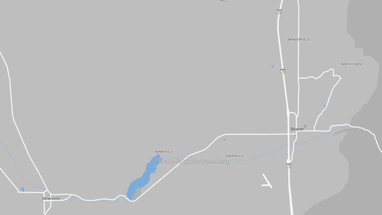 Transit Grade map of Beaver County, UT