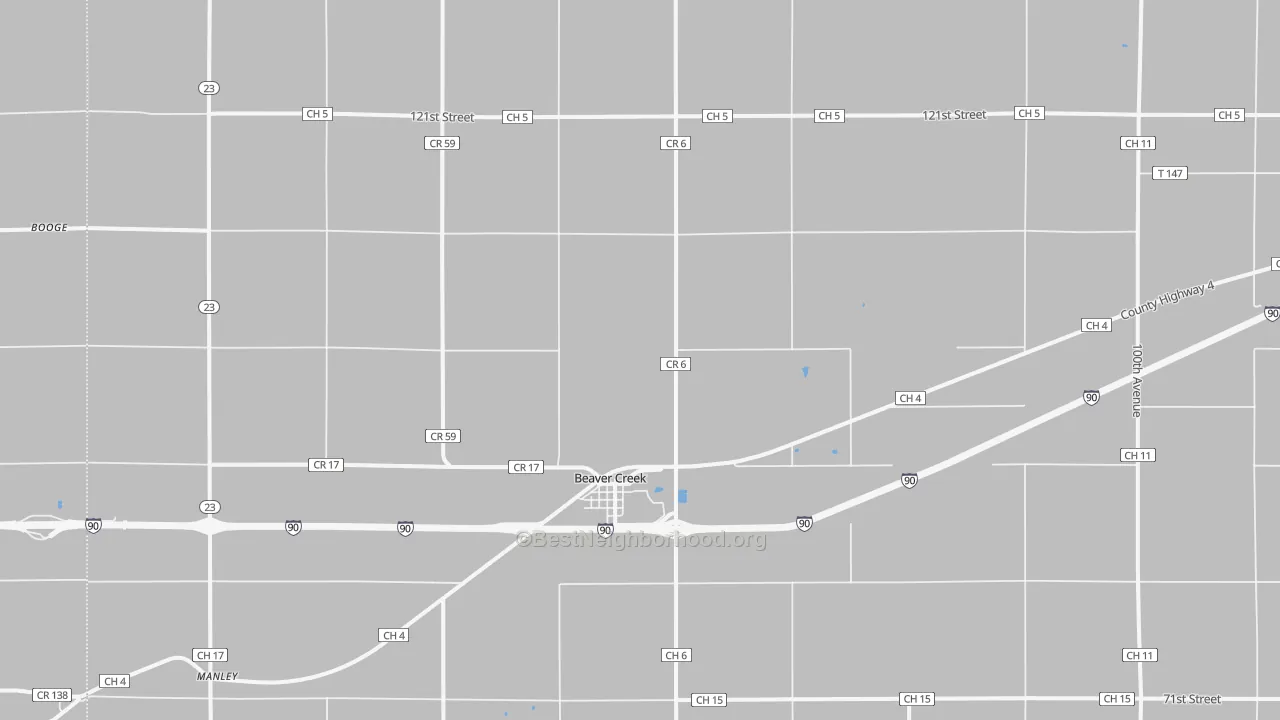 Transit Grade map of Beaver Creek, MN