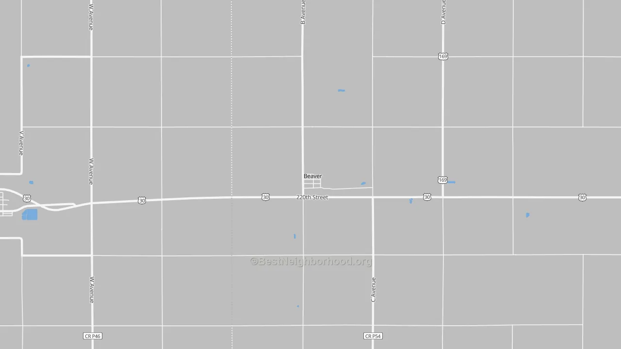 Transit Grade map of Beaver, IA