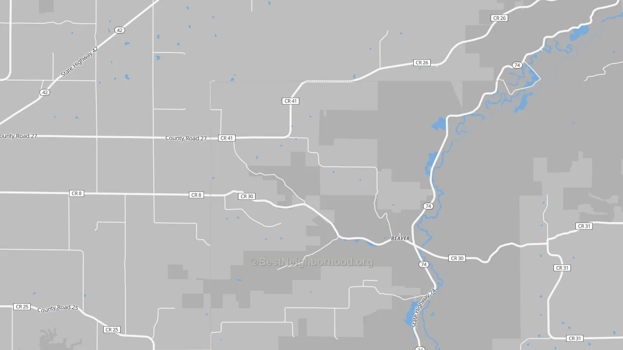 Transit Grade map of Beaver, MN