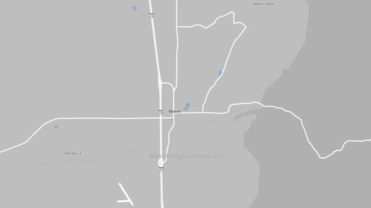 Transit Grade map of Beaver, UT