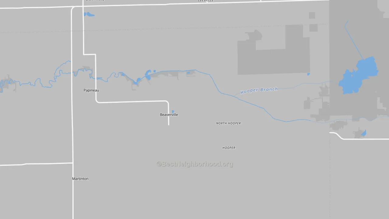Transit Grade map of Beaverville, IL