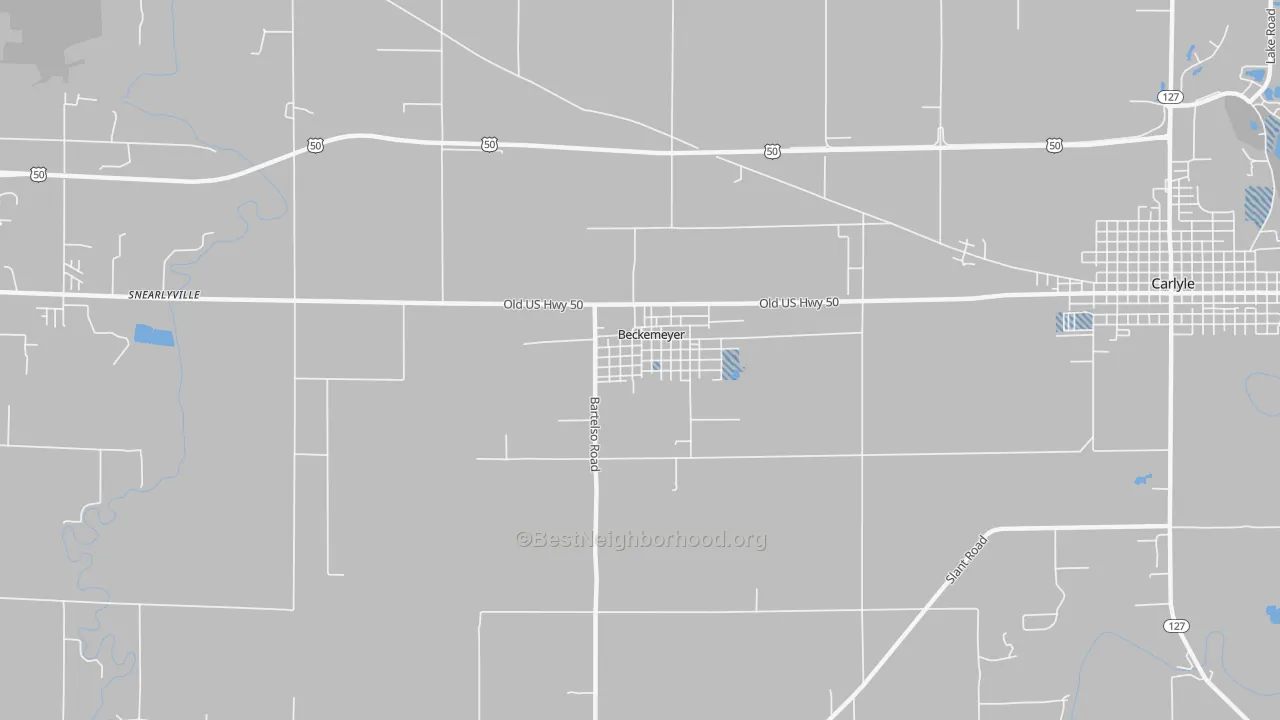 Transit Grade map of Beckemeyer, IL