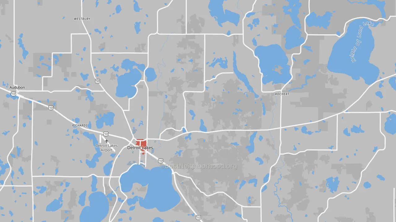 Transit Grade map of Becker County, MN