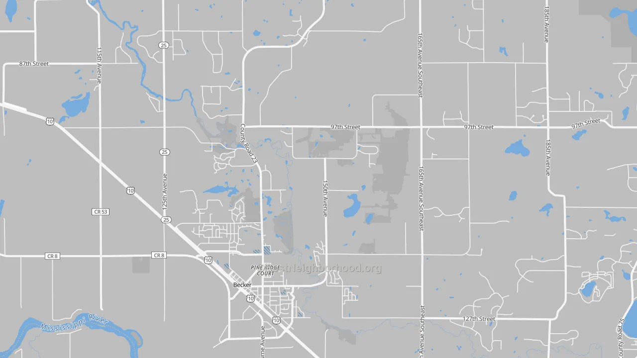 Transit Grade map of Becker, MN