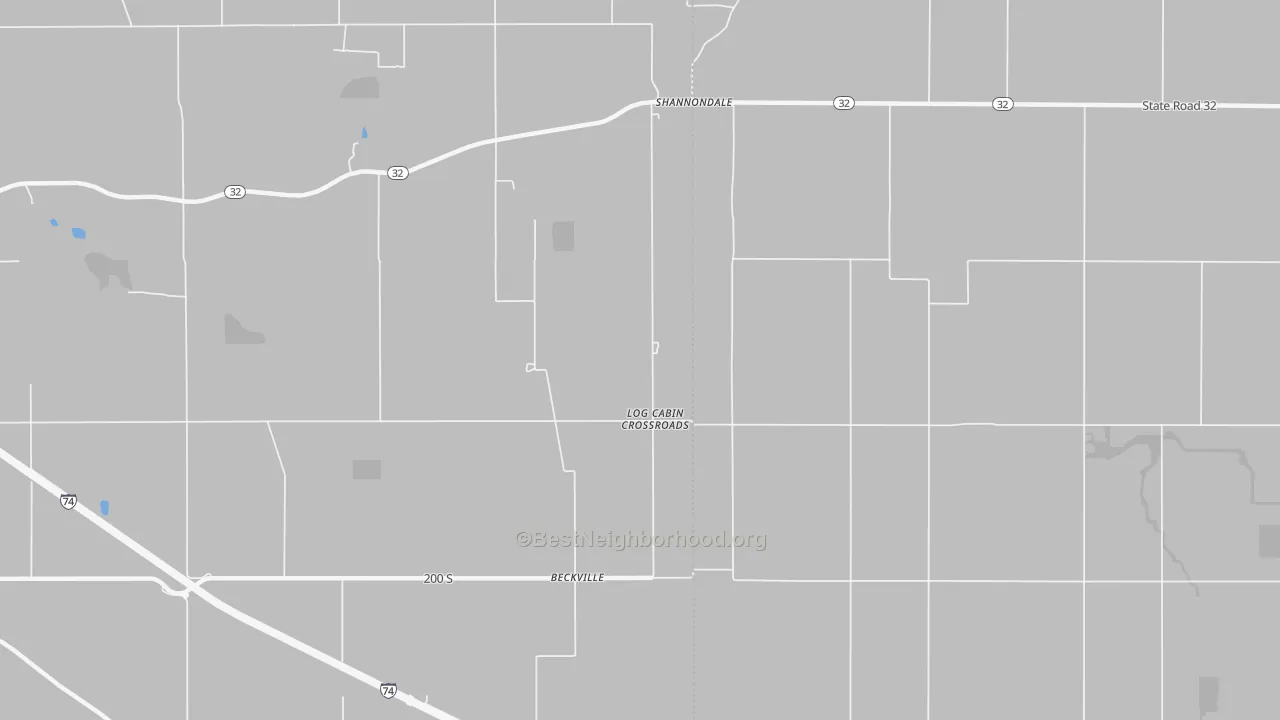 Transit Grade map of Beckville, IN