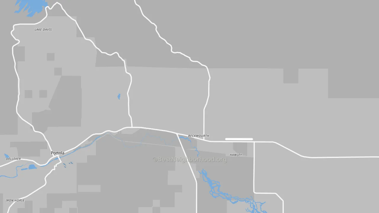 Transit Grade map of Beckwourth, CA