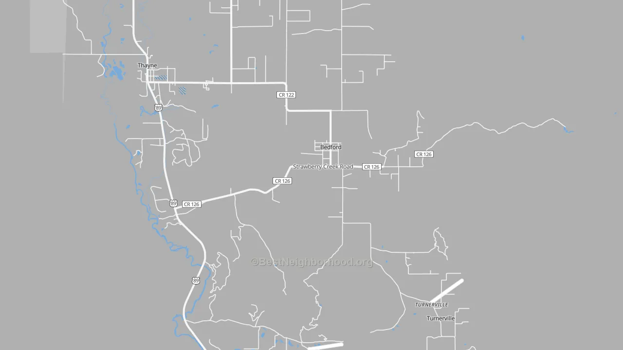 Transit Grade map of Bedford, WY