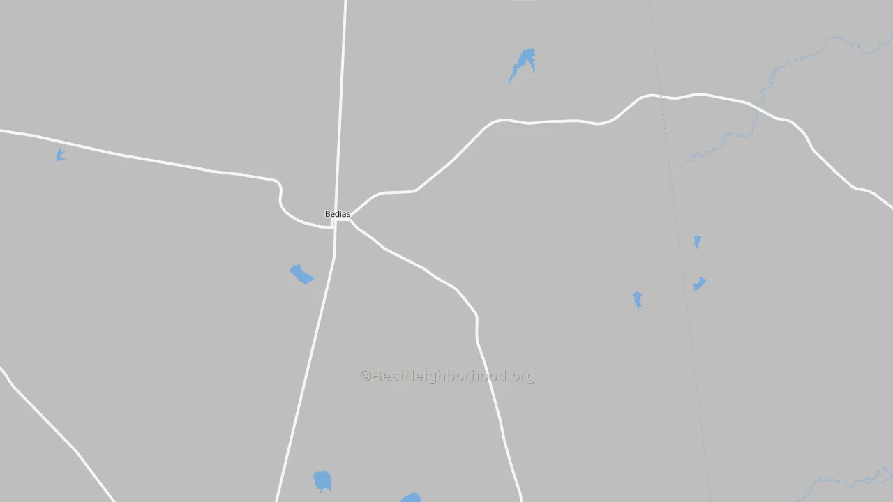 Transit Grade map of Bedias, TX