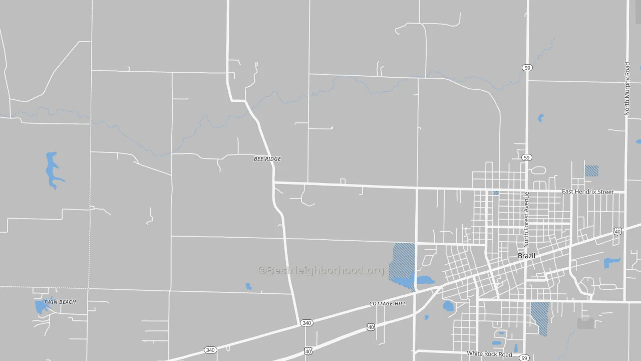 Transit Grade map of Bee Ridge, IN