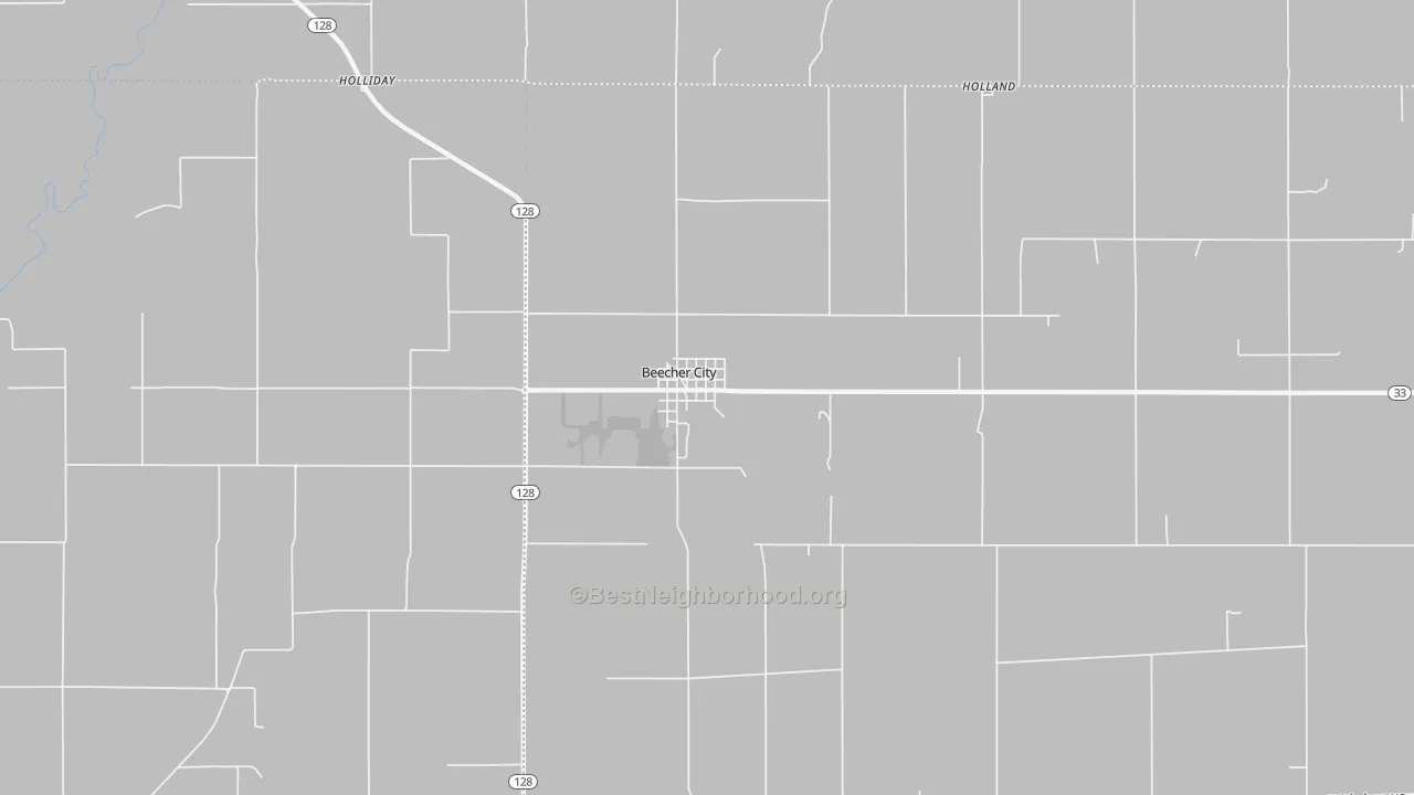 Transit Grade map of Beecher City, IL