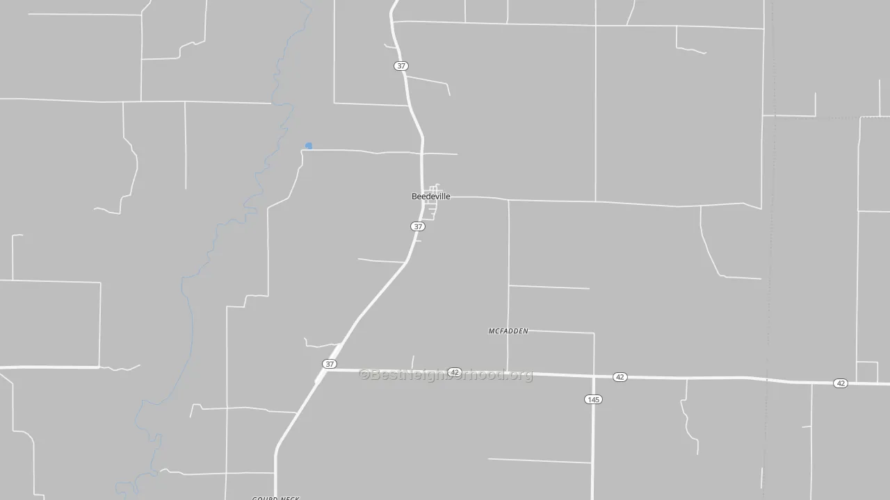 Transit Grade map of Beedeville, AR