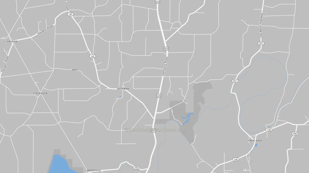 Transit Grade map of Beekman, LA