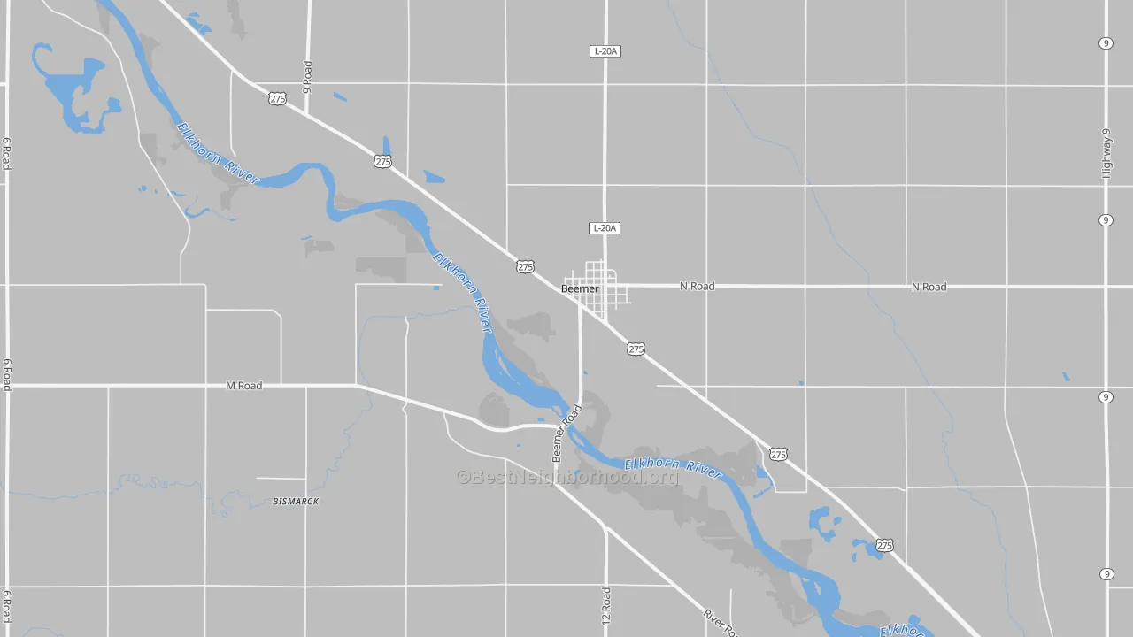 Transit Grade map of Beemer, NE