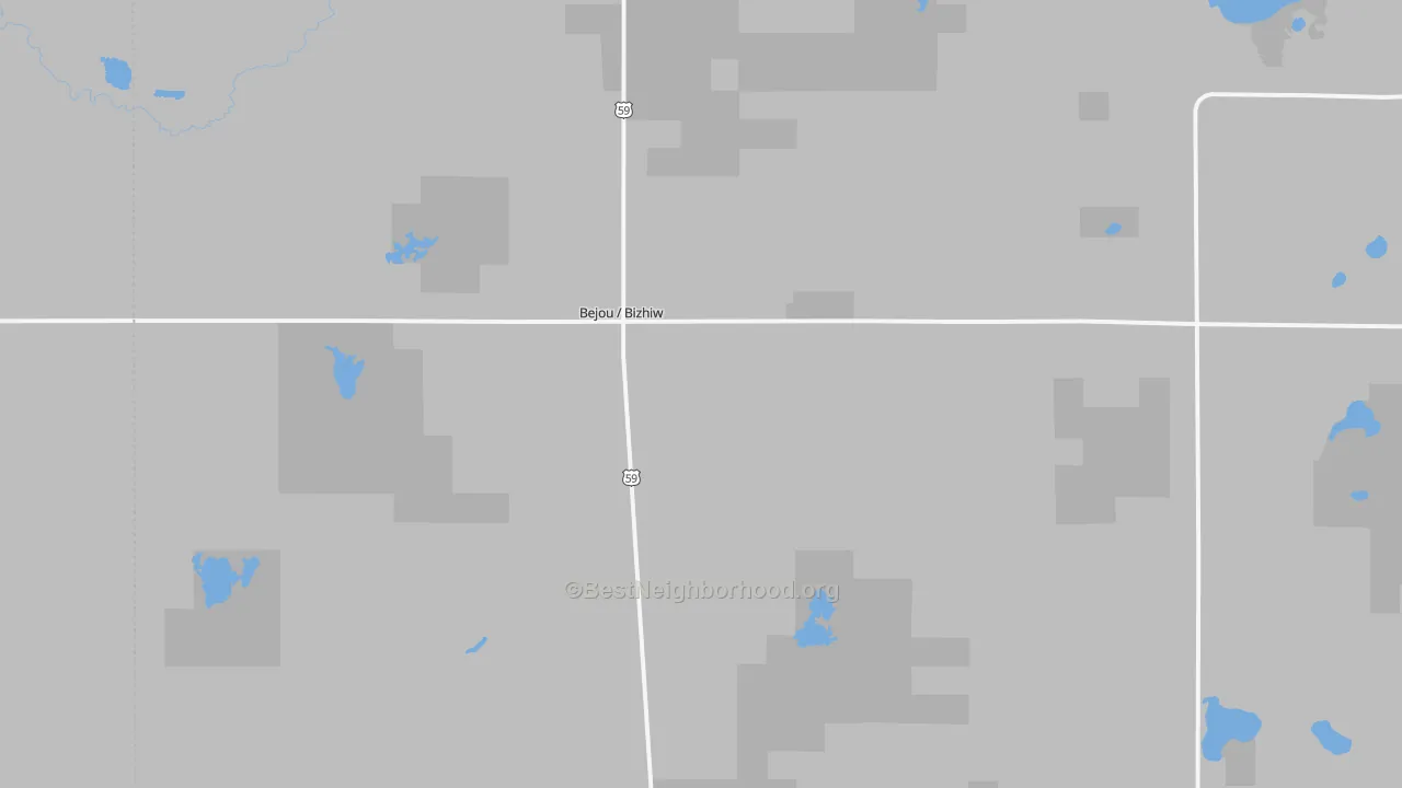 Transit Grade map of Bejou, MN