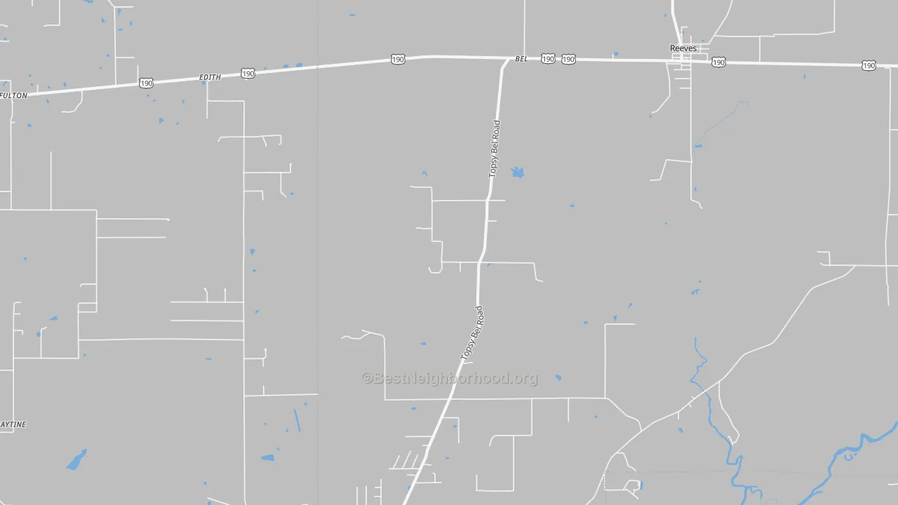 Transit Grade map of Bel, LA