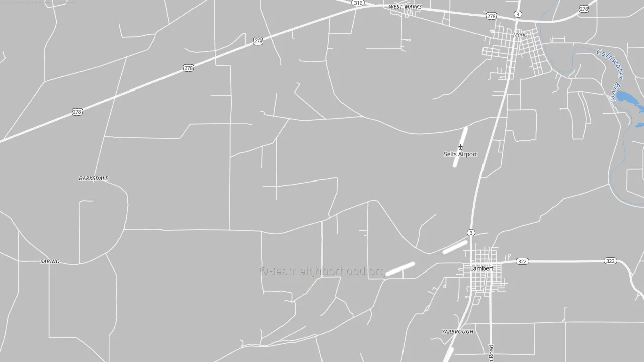 Transit Grade map of Belen, MS