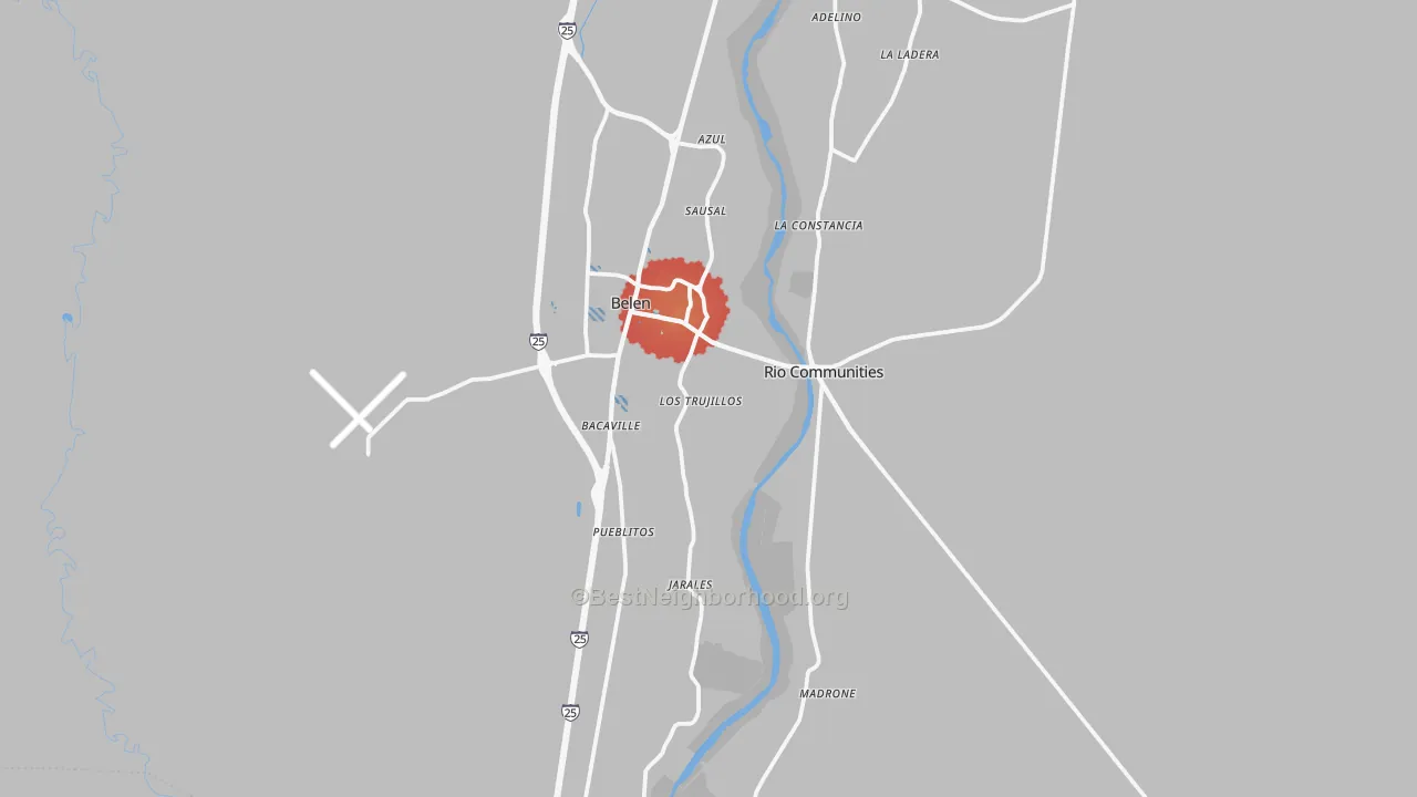 Transit Grade map of Belen, NM