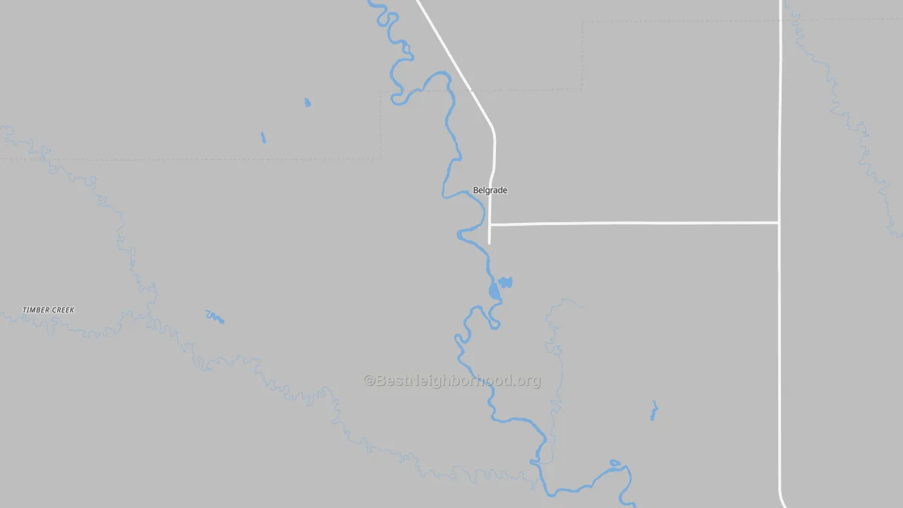 Transit Grade map of Belgrade, NE