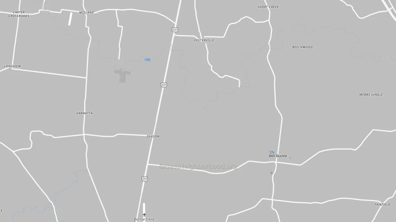 Transit Grade map of Bell Buckle, TN