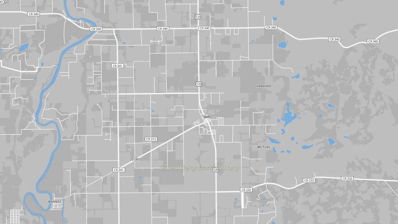 Transit Grade map of Bell, FL