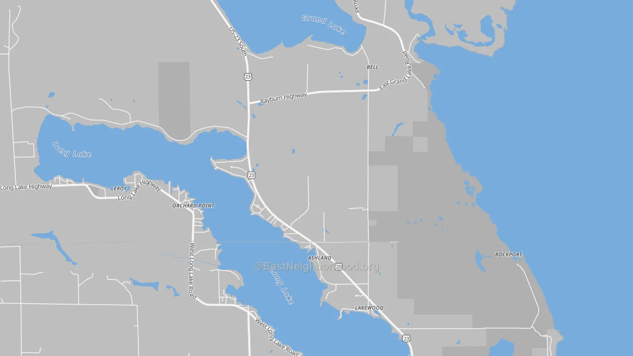 Transit Grade map of Bell, MI