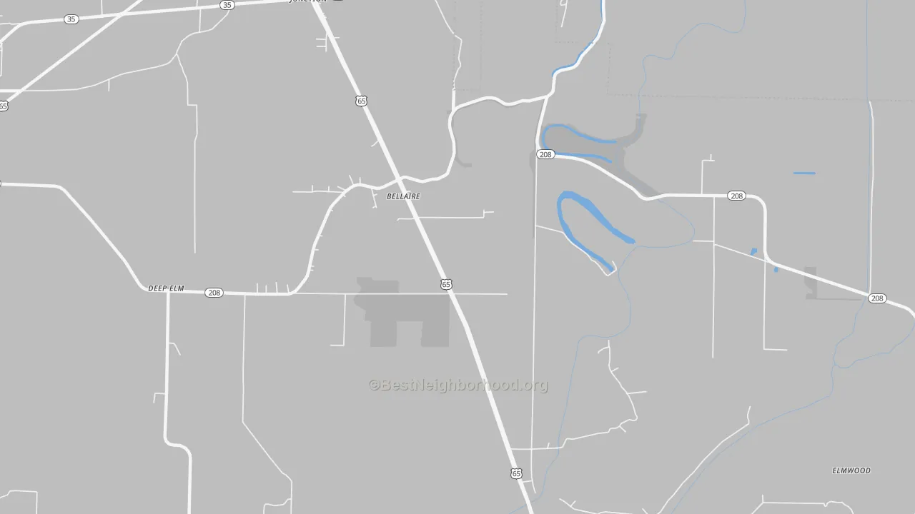 Transit Grade map of Bellaire, AR