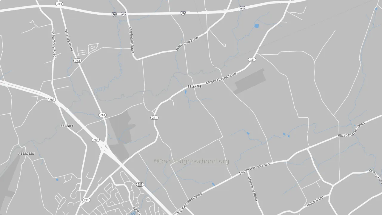 Transit Grade map of Bellaire, PA