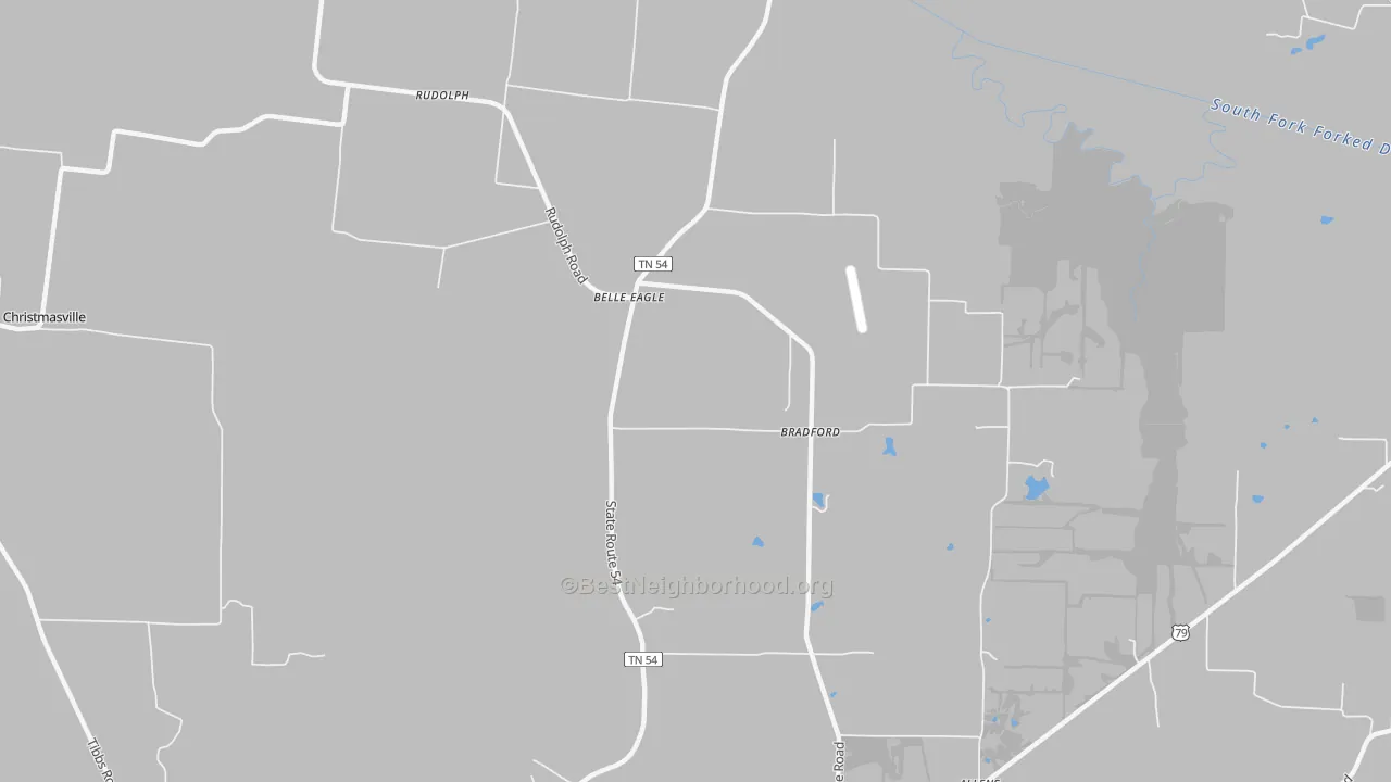 Transit Grade map of Belle Eagle, TN