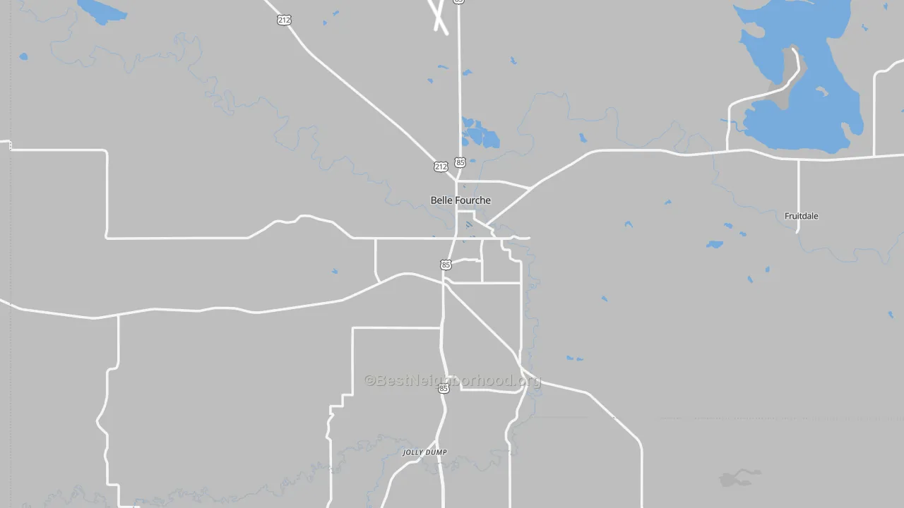 Transit Grade map of Belle Fourche, SD