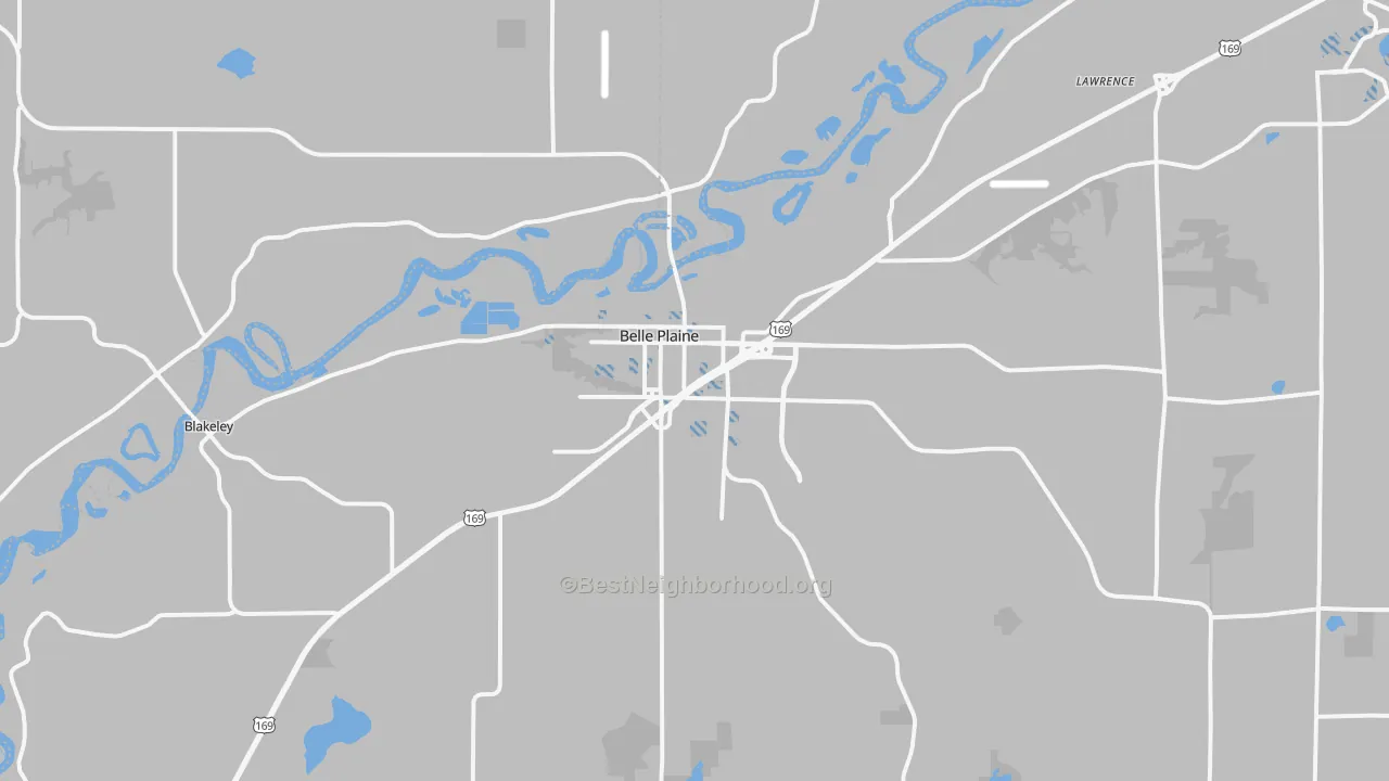 Transit Grade map of Belle Plaine, MN