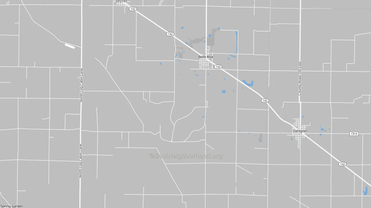 Transit Grade map of Belle Rive, IL