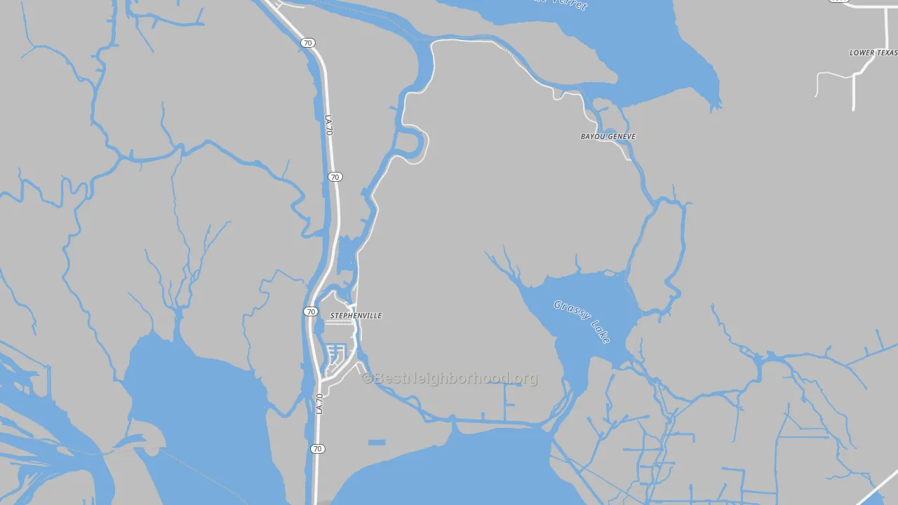 Transit Grade map of Belle River, LA