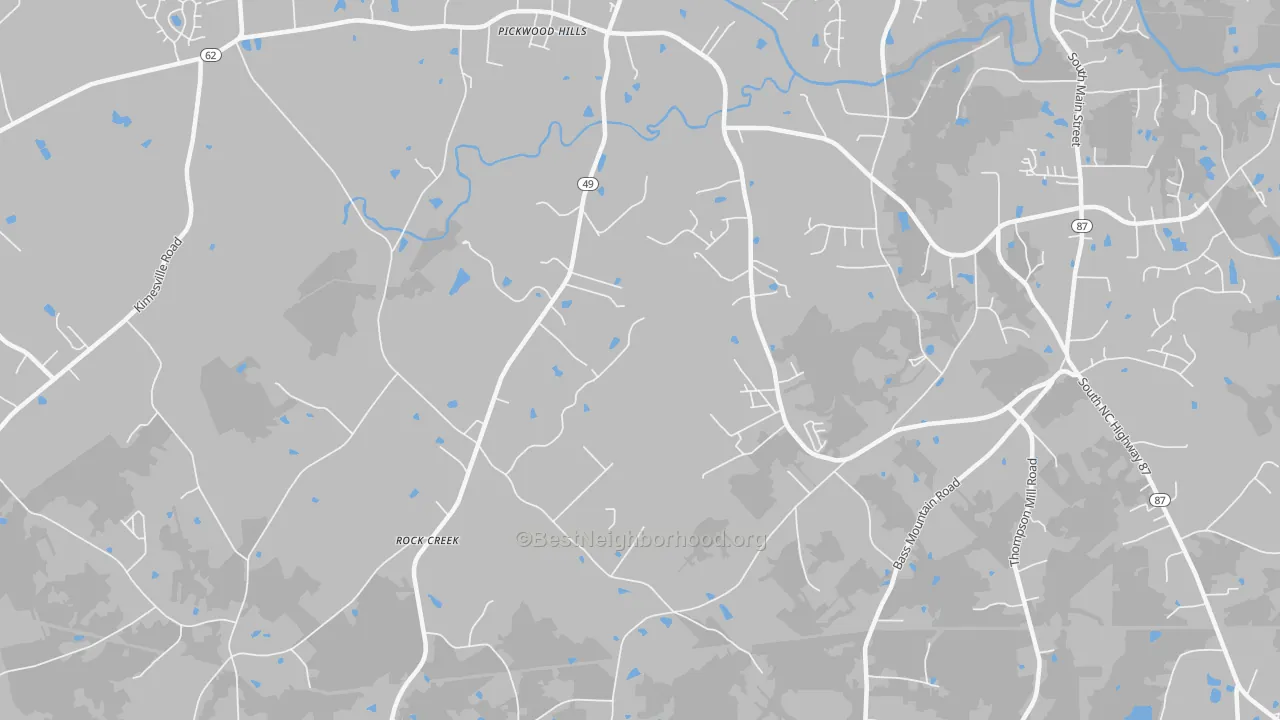 Transit Grade map of Bellemont, NC