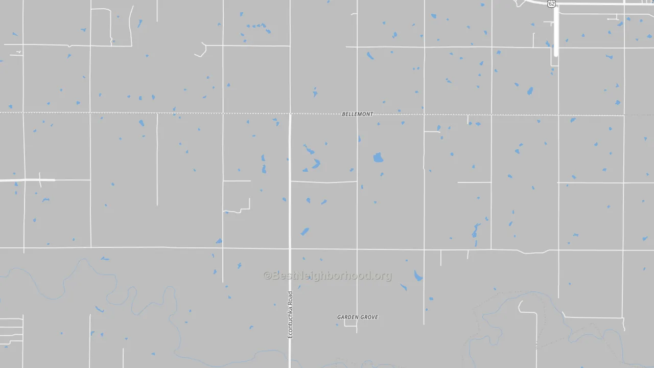 Transit Grade map of Bellemont, OK