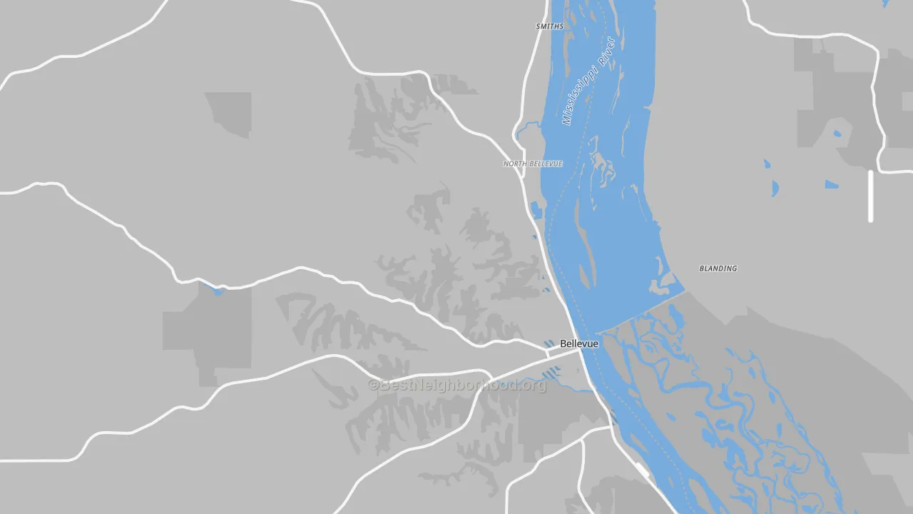 Transit Grade map of Bellevue, IA