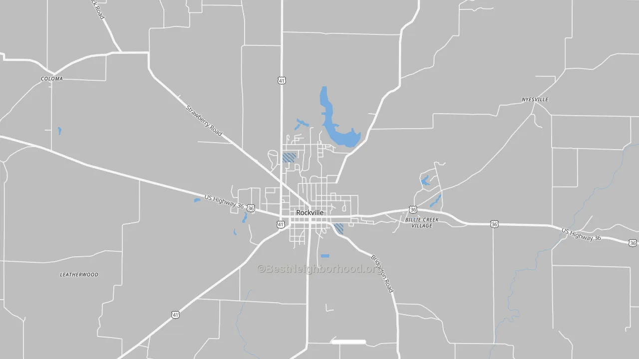 Transit Grade map of Bellmore, IN