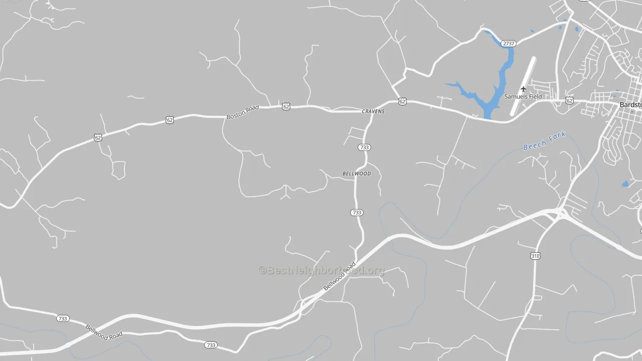 Transit Grade map of Bellwood, KY