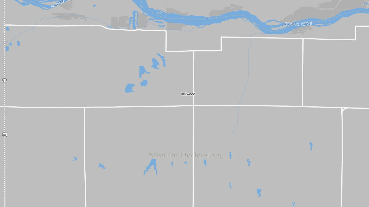 Transit Grade map of Bellwood, NE