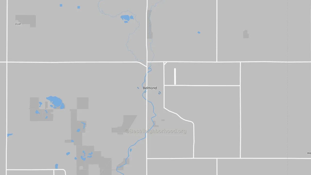Transit Grade map of Belmond, IA