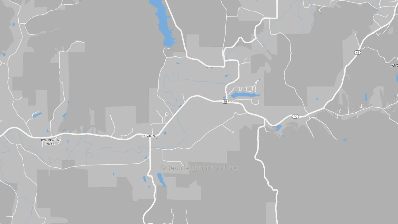 Transit Grade map of Belmont, IN