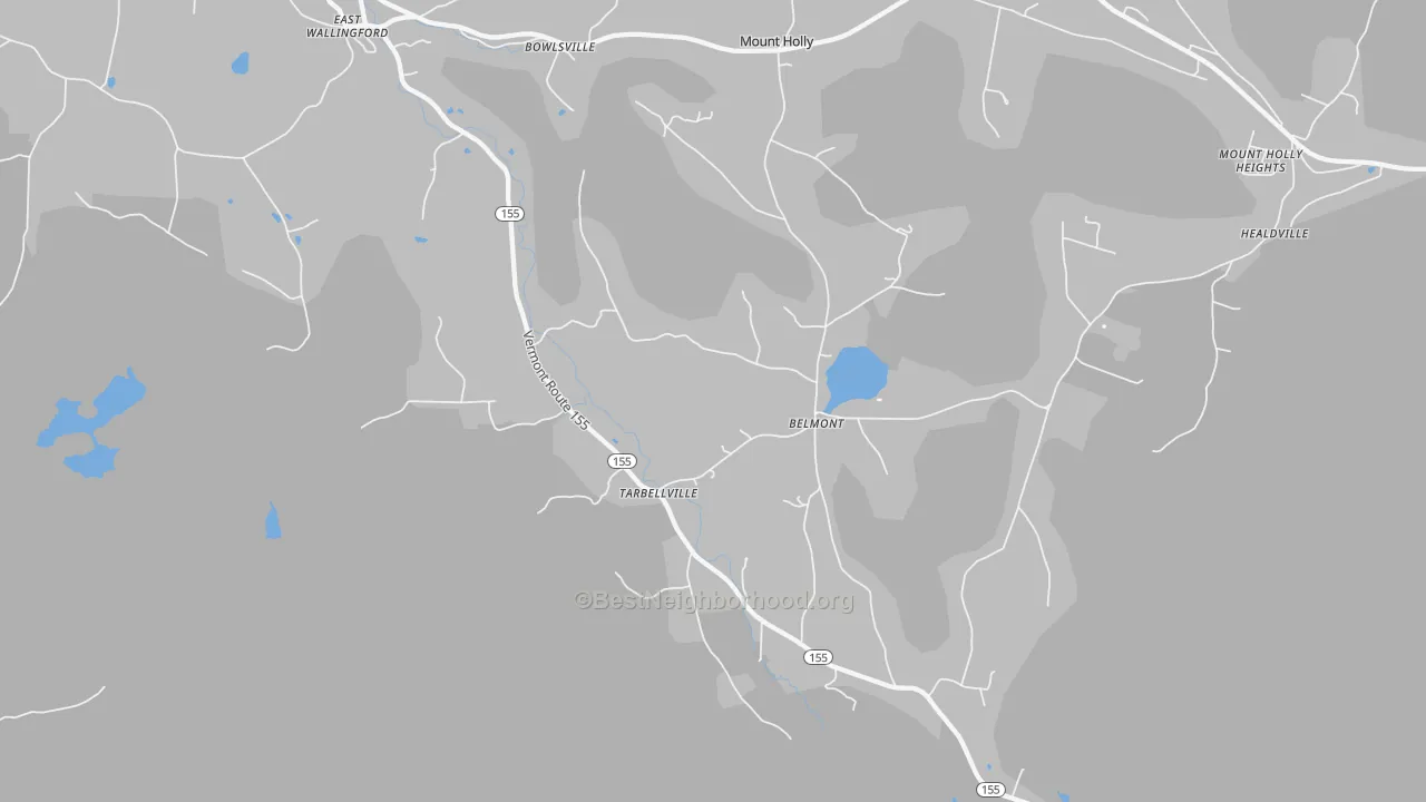 Transit Grade map of Belmont, VT