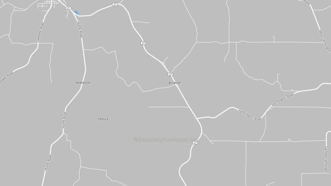Transit Grade map of Belmont, WA