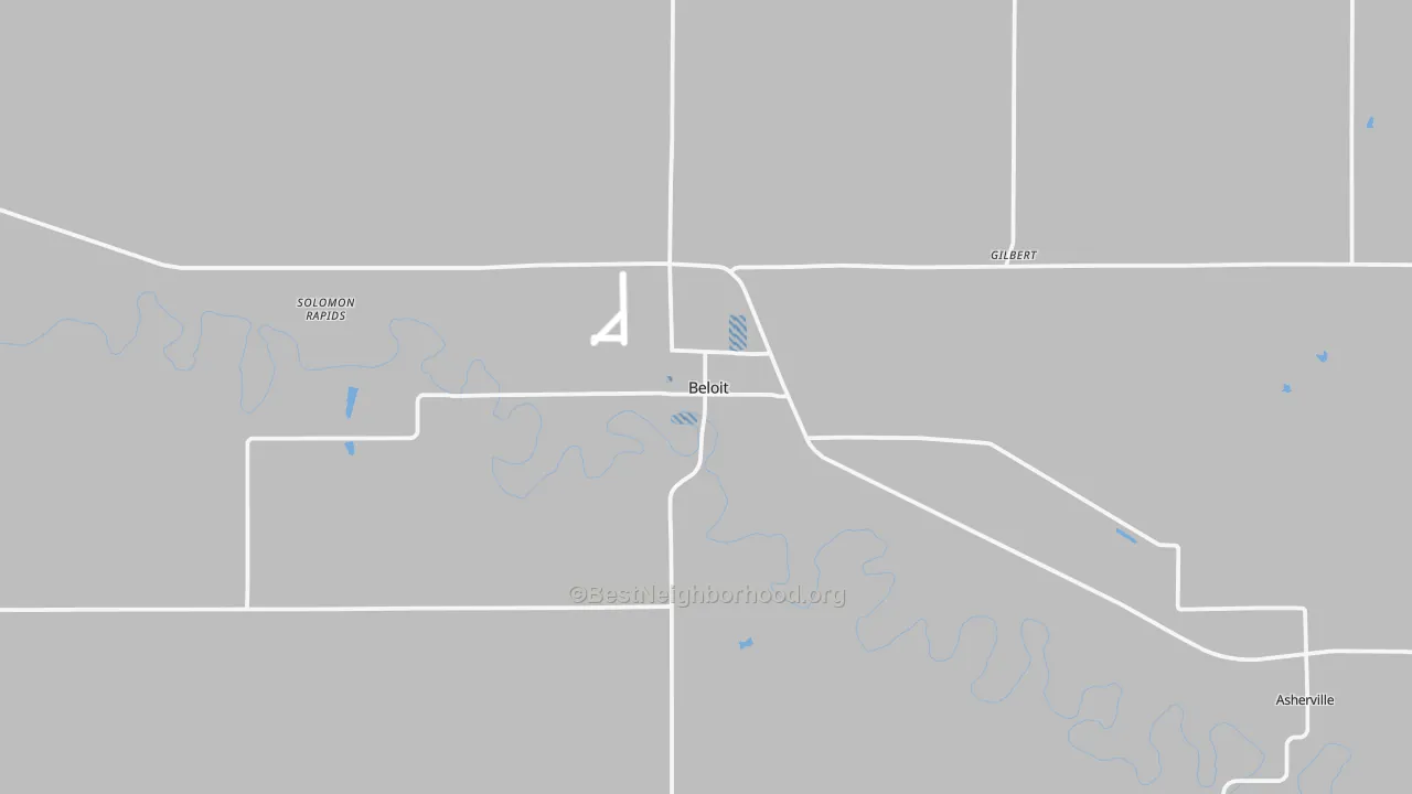 Transit Grade map of Beloit, KS