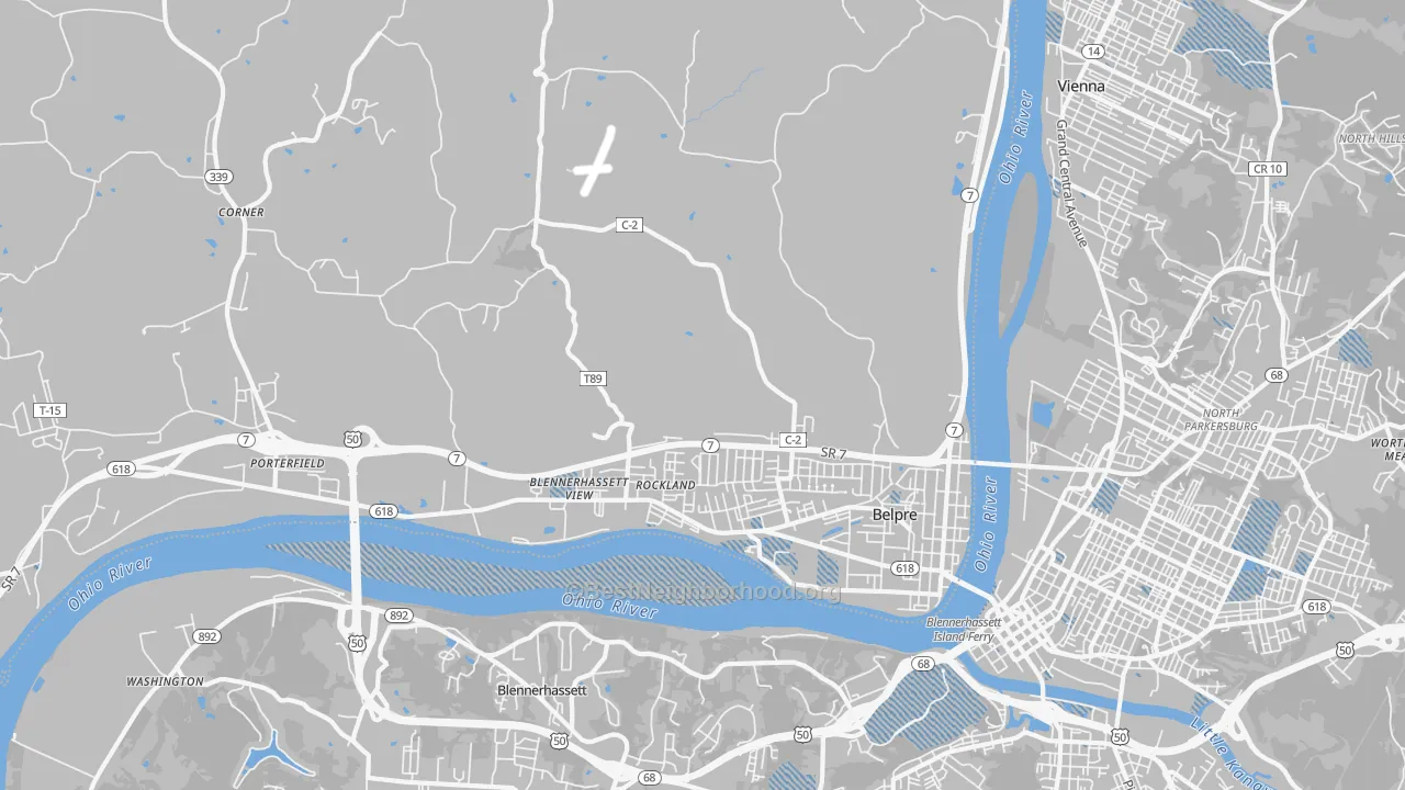 Transit Grade map of Belpre, OH