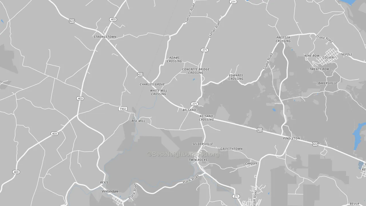 Transit Grade map of Belsano, PA